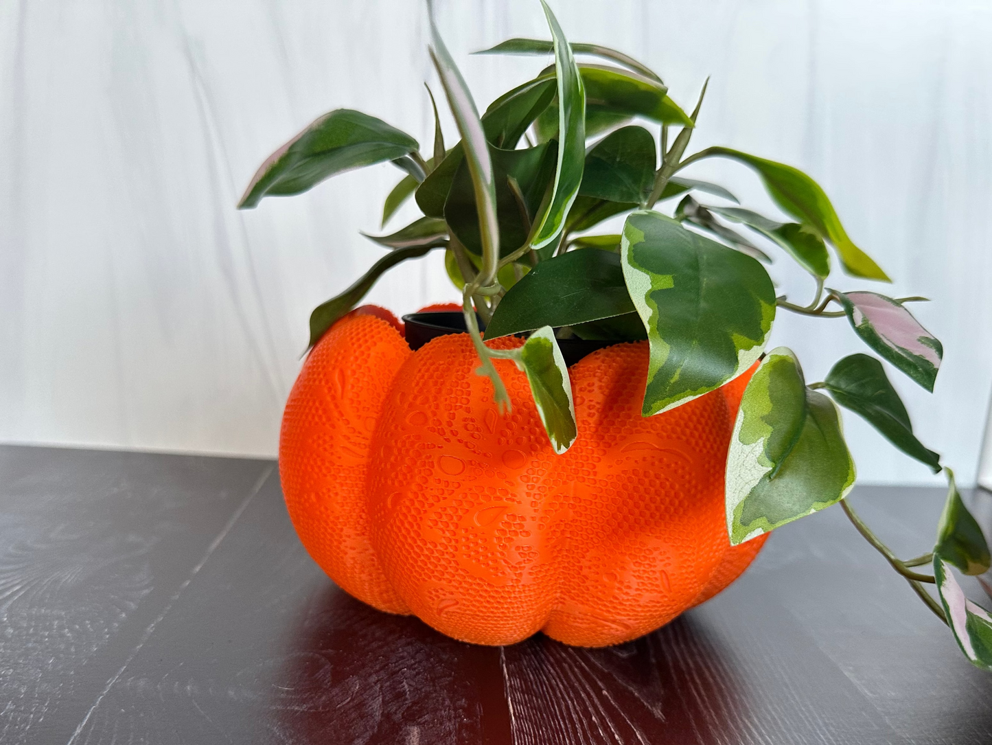 Lace Pattern Pumpkin Planter