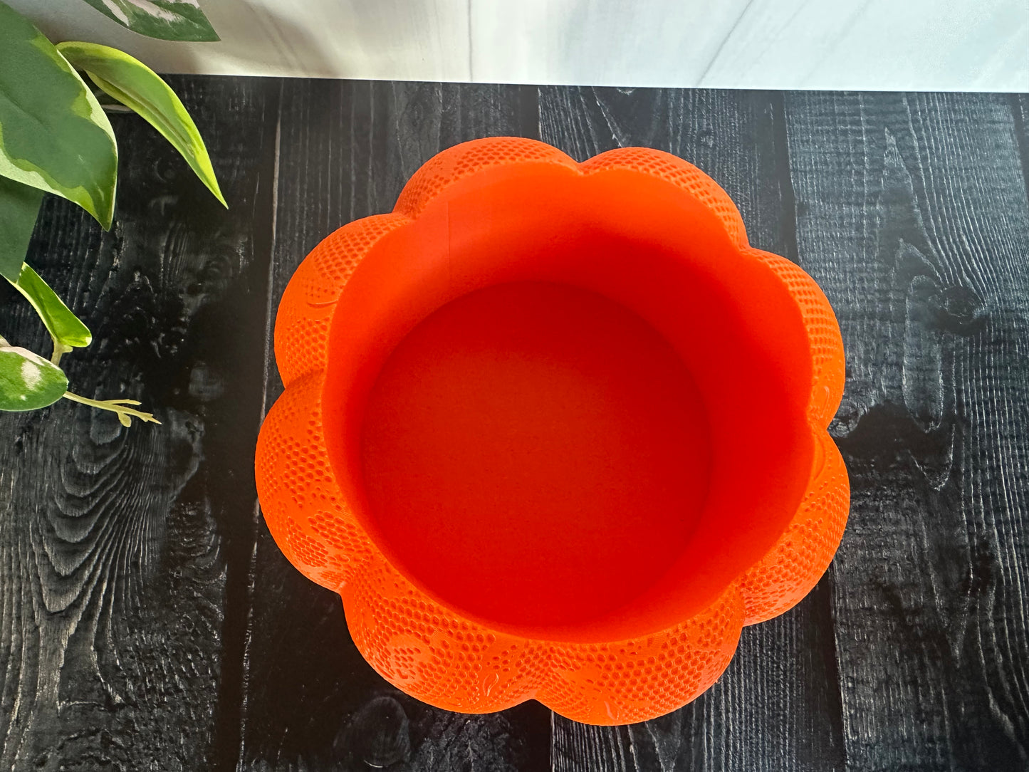 Lace Pattern Pumpkin Planter
