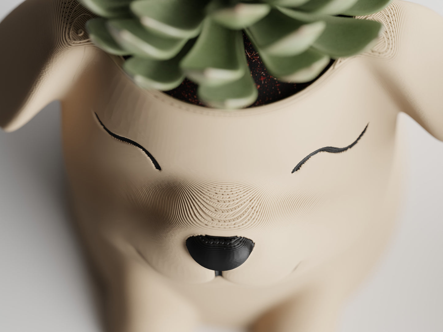 Cute Puppy Pot (Plant not included)