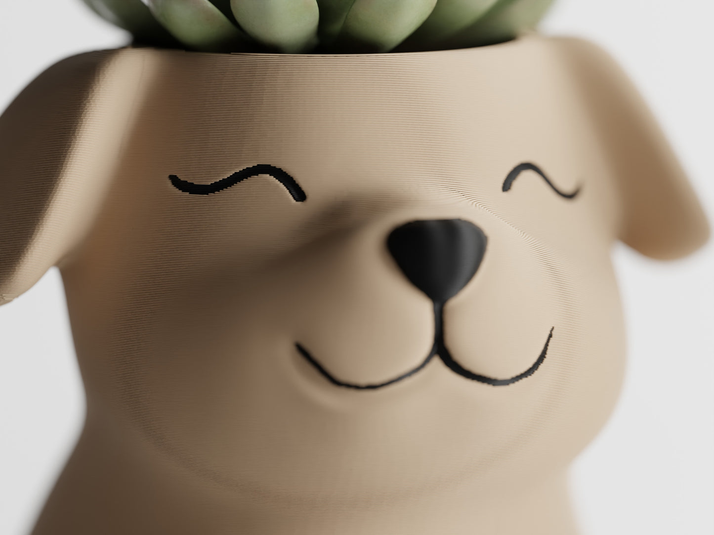 Cute Puppy Pot (Plant not included)