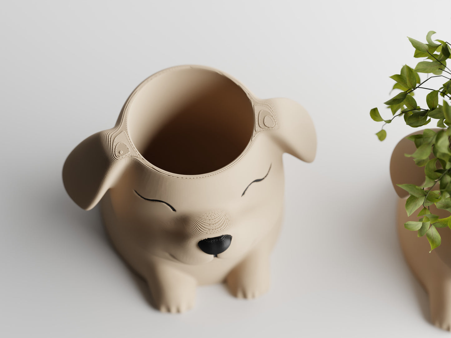 Cute Puppy Pot (Plant not included)