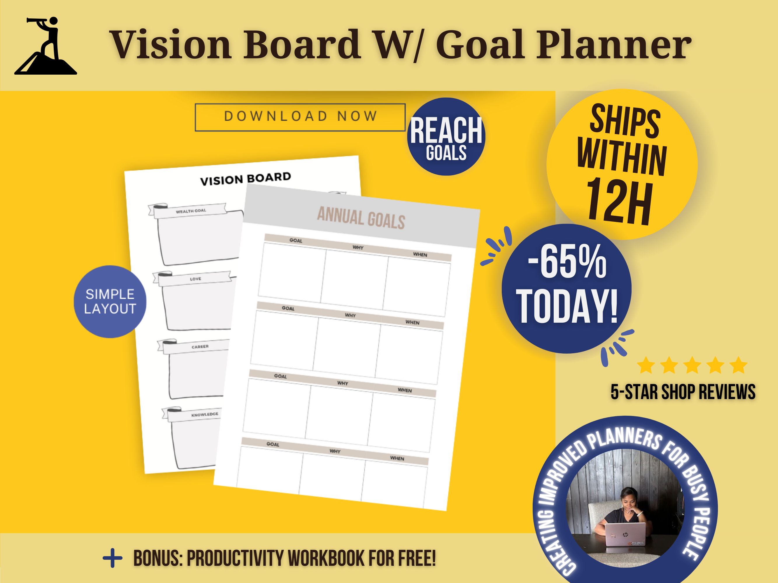 Vision Board and Goal Planner Printable – The Butler’s Company