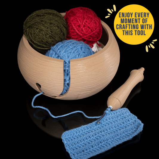 Wood-like Yarn Bowl Kit