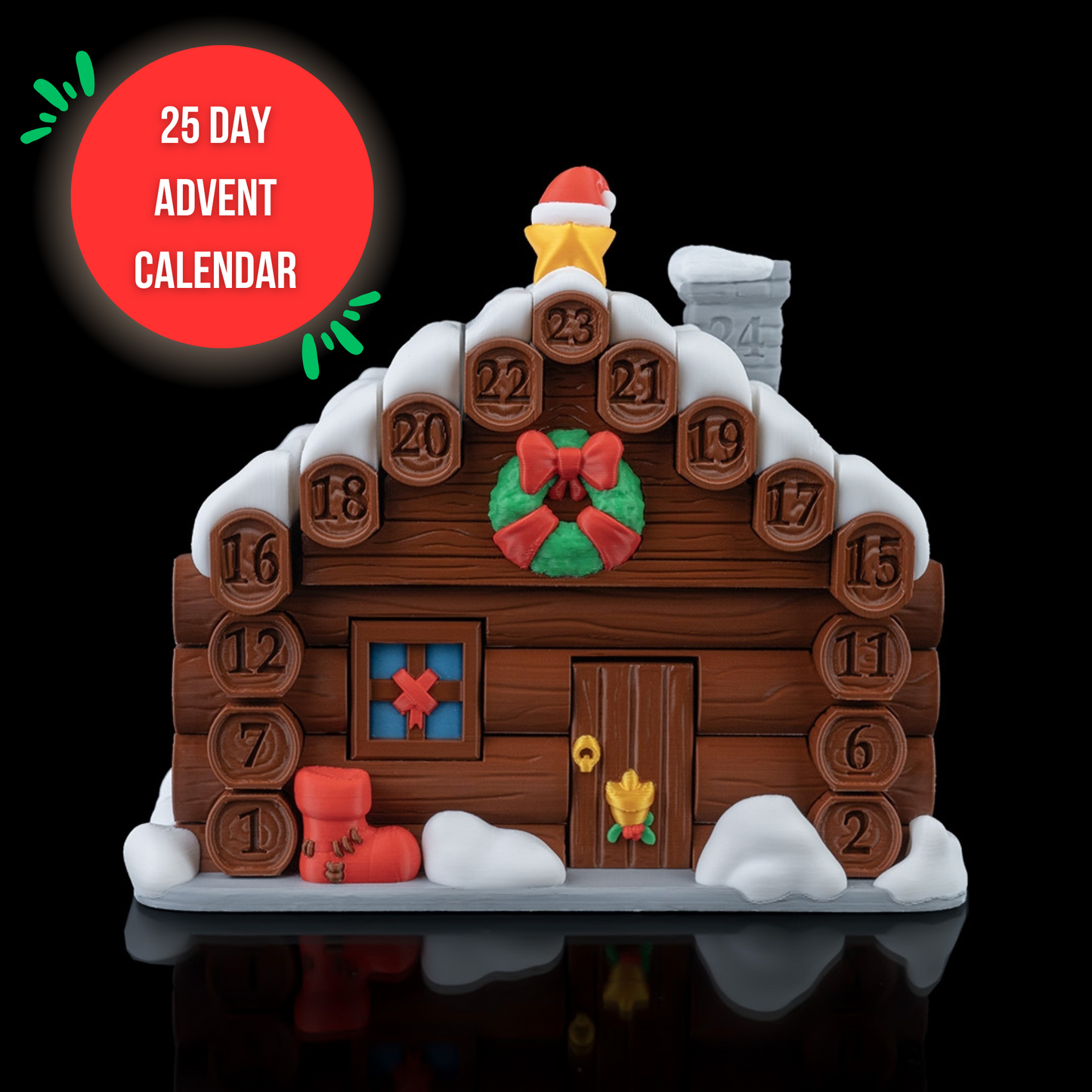 Countdown Calendar Christmas Cabin