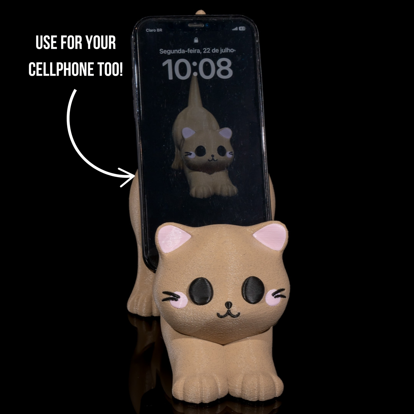 Purrfect Cat Multipurpose Phone Controller Holder