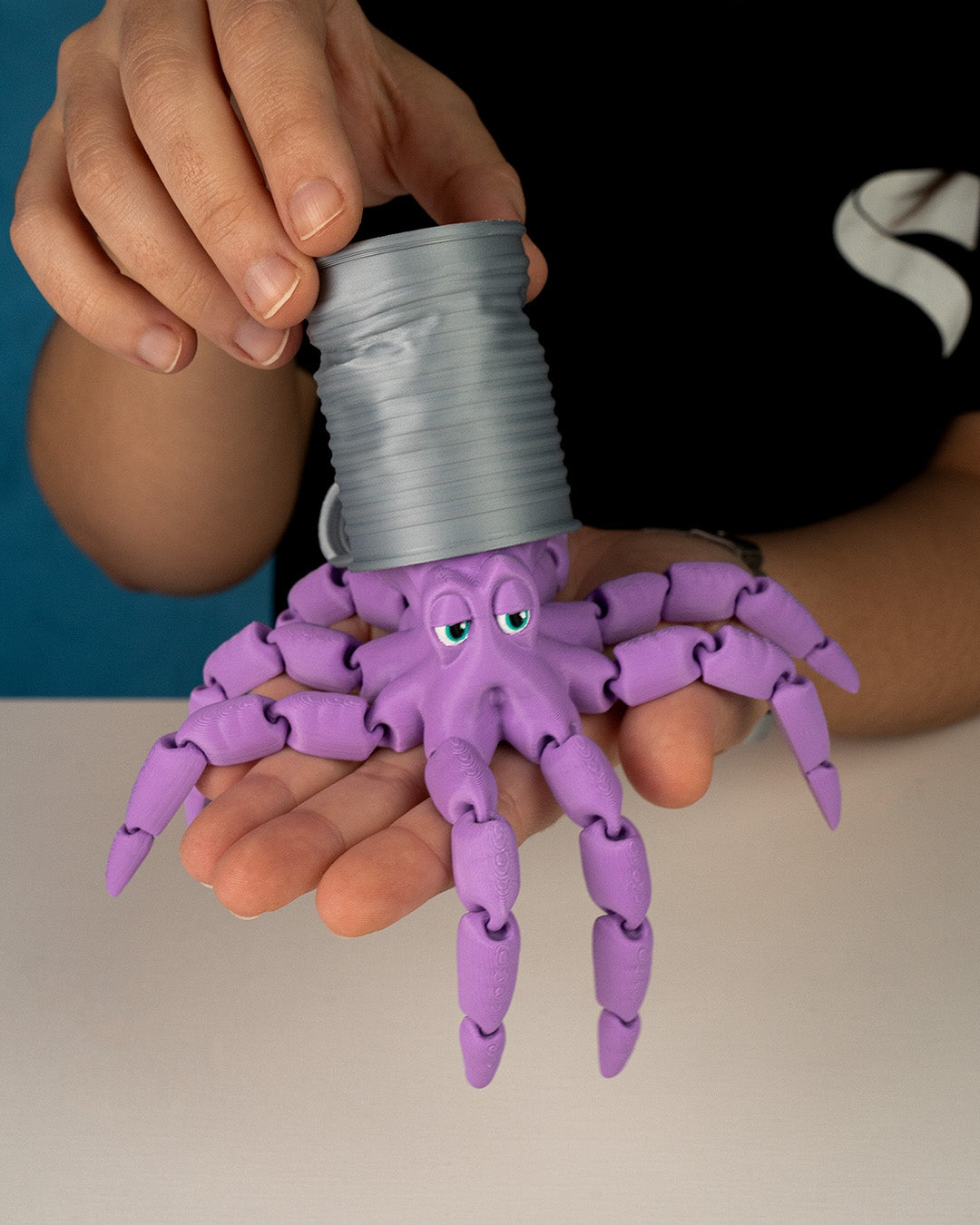 Octopus with Can Collectible Toy (Wholesale) 5-Pack Set