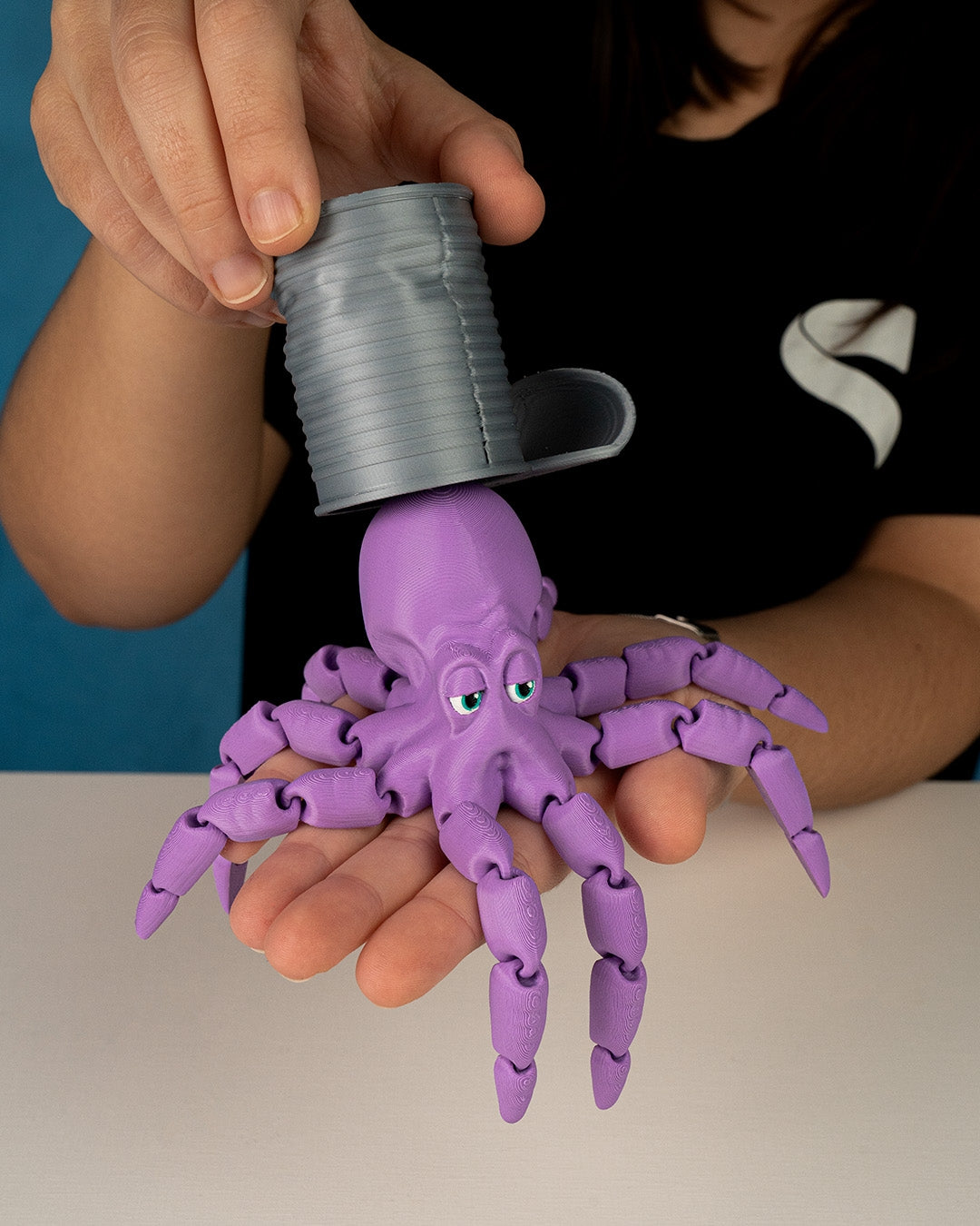 Octopus with Can Collectible Toy (Wholesale) 5-Pack Set