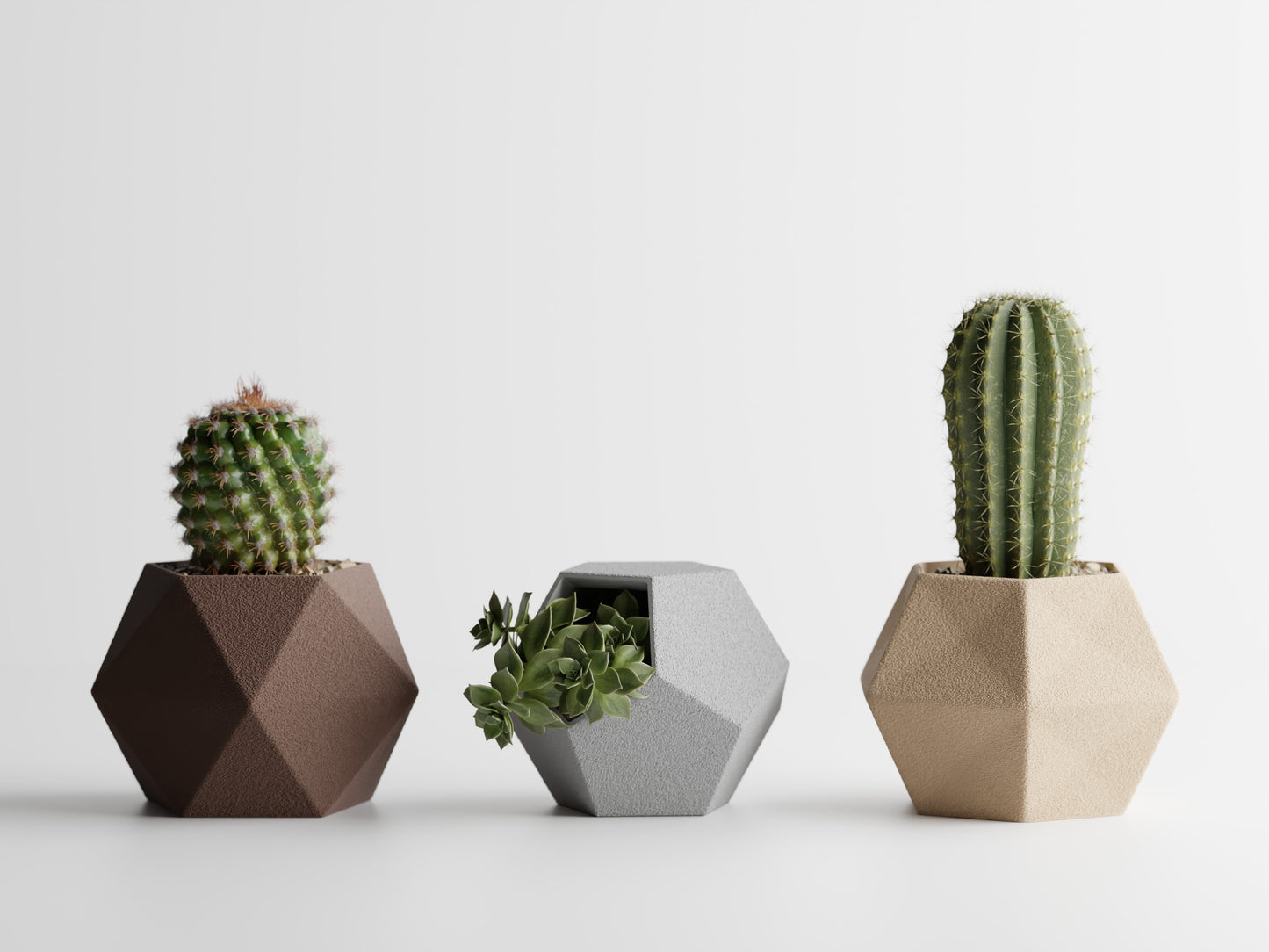 Plant Pot Geo Trio Set