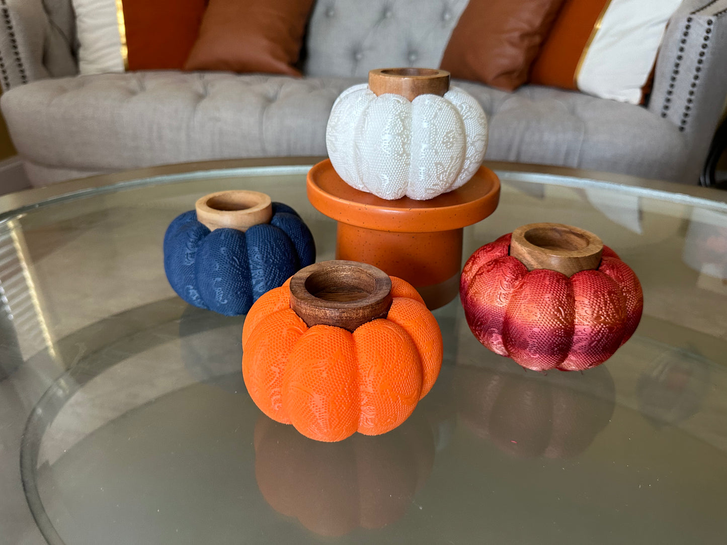 Pumpkin Tealight Holders