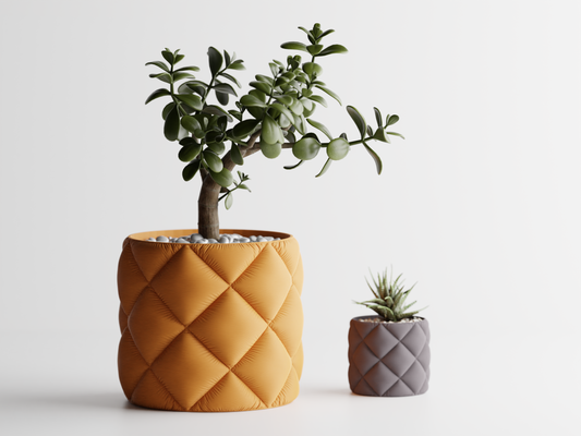 Inflated Round Puff Plant Pot (SET of 2)