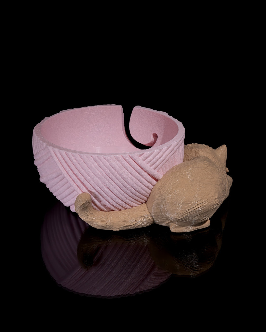 Kit-Cat Yarn Bowl and Hook Case