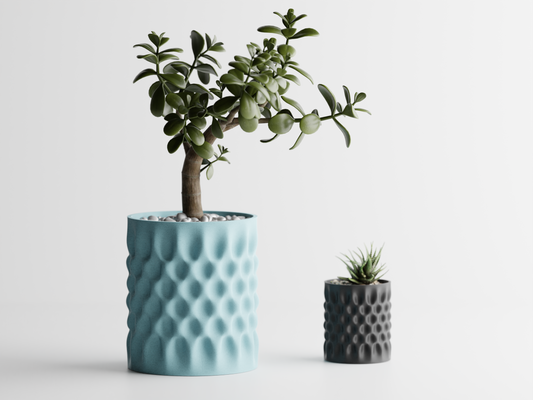 Modern Indented Plant Pot Vase (SET OF 2)