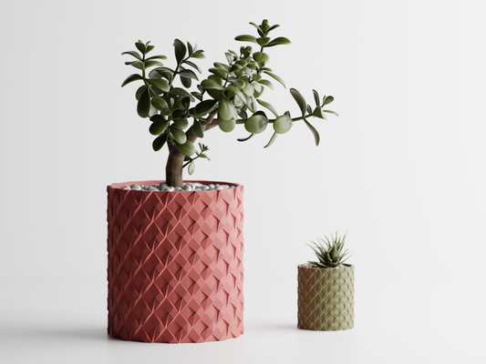 Geometric Plant Pot Vase Container (SET OF 2)