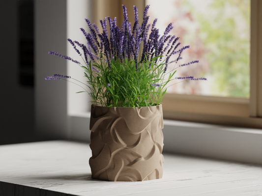 Modern Subtle Wavy Plant Pot Vase