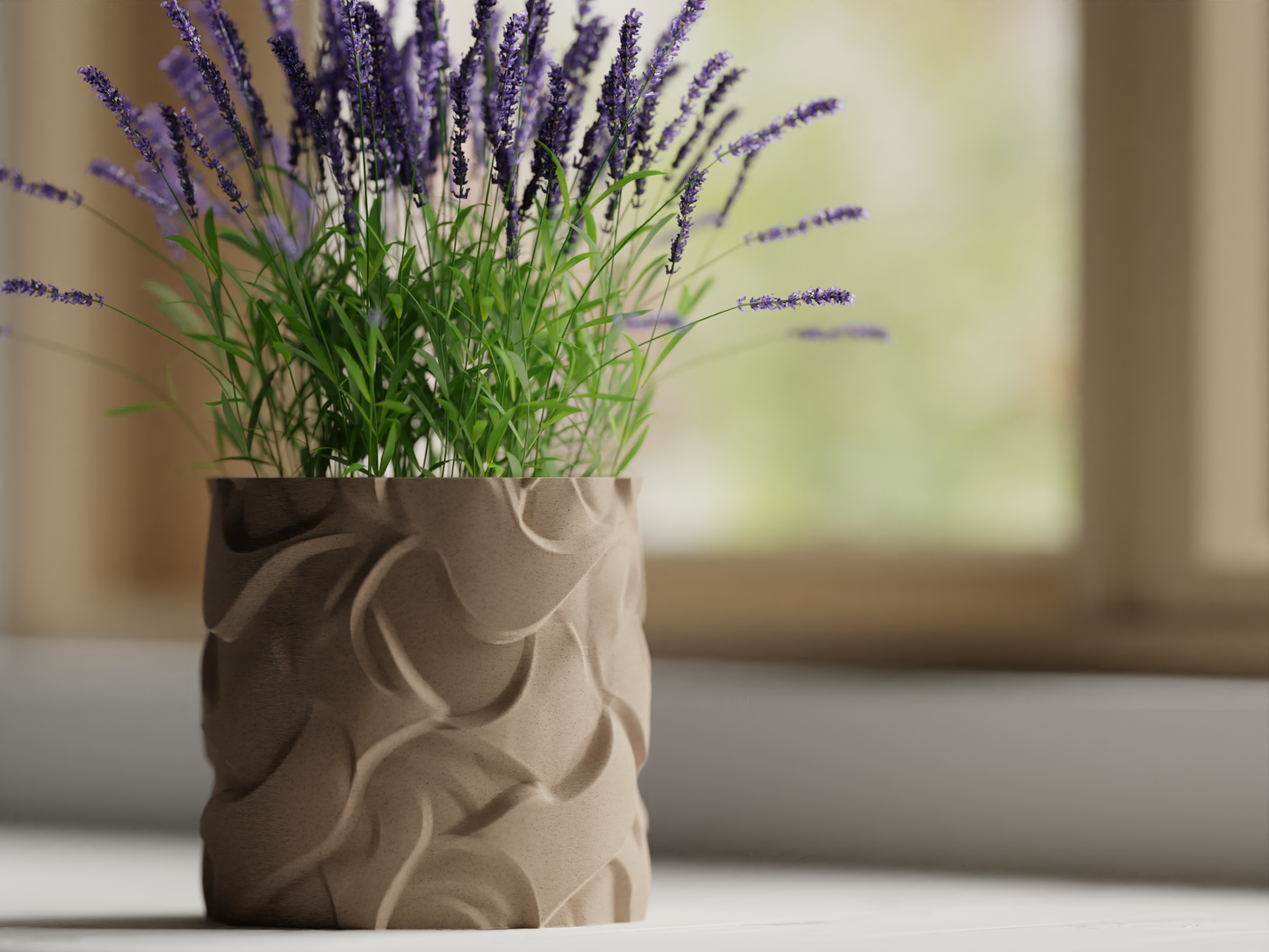 Modern Subtle Wavy Plant Pot Vase