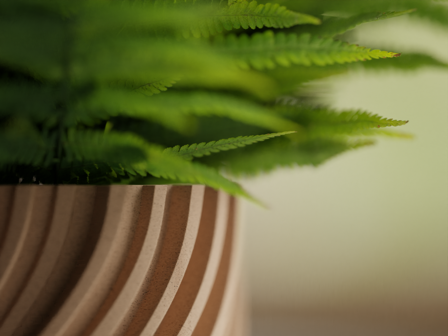 Wavy Ribbed Plant Pot Vase