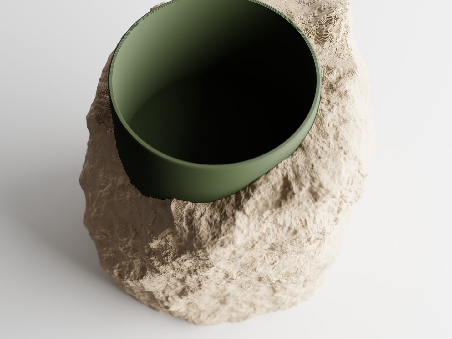 Rock Plant Holder