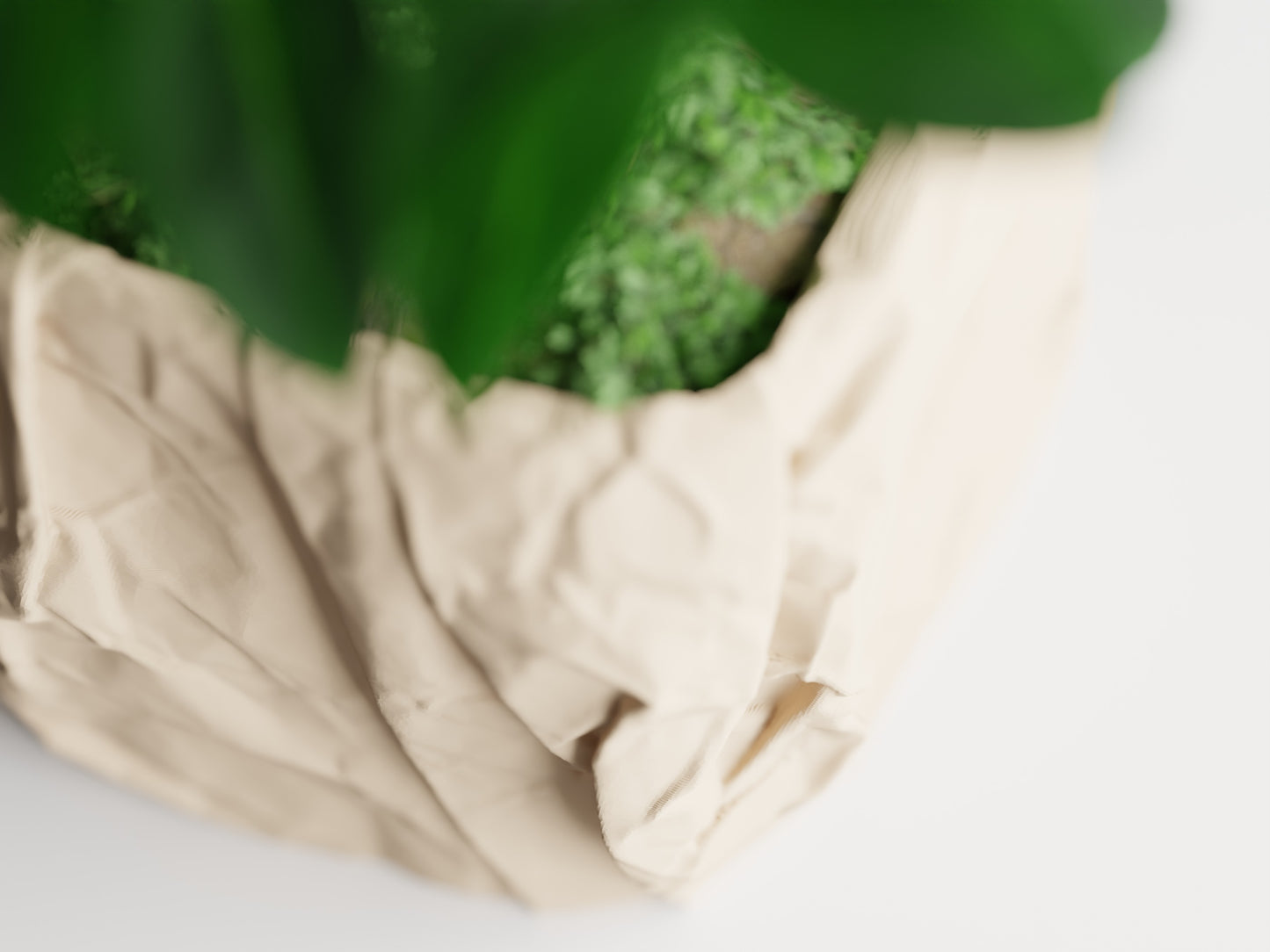 Crumble Paper Planter Pot (Made out of Plastic)