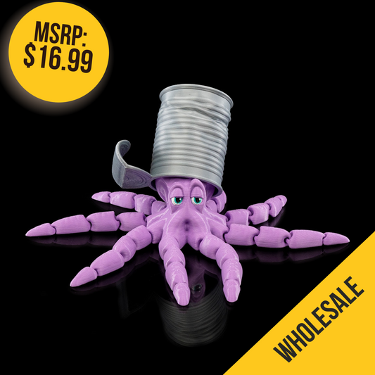 Octopus with Can Collectible Toy (Wholesale) 5-Pack Set