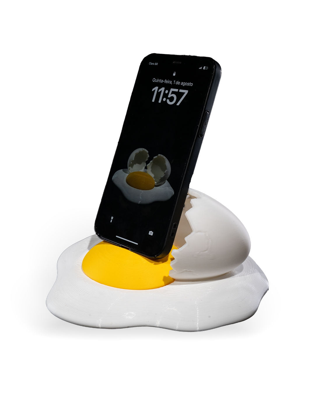 Cracked Egg Phone Holder