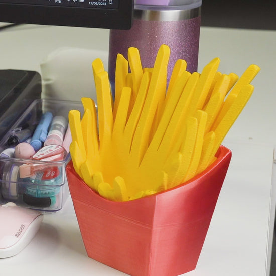 Fast food Snack phone holder McDonald's Fries plastic charging cellphone station